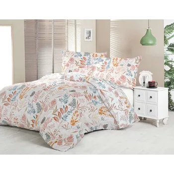 Povlečení Kvalitex Saténové povlečení LUXURY COLLECTION 140x200, 70x90cm CORAL garden Bettwäschegröße: 1+1, 140x220, 70x90cm