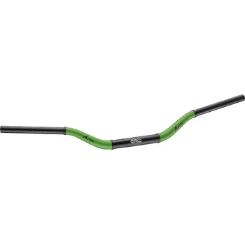 Řídítka ACCEL HLINÍKOVÁ ŘÍDÍTKA 28,6 MM TAPER MX DESIGN YAMAHA YZ HIGH (7075-T6) ERGAL DVOUBAREVNÁ ZELENÁ+ČERNÁ (ŠÍŘKA 803 MM, VÝŠKA 92 MM)
