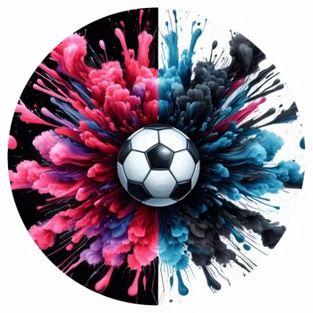 Jedlá dekorace na dort Jedlý tisk – Fotbalová exploze Ø13 Jedlý papír