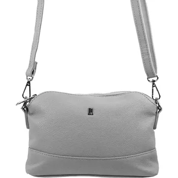 Kabelka BELLA BELLY Světle šedá malá podlouhlá crossbody dámská kabelka 5413-BB