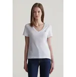 TRIČKO GANT REG SHIELD SS V-NECK T-SHIRT WHITE