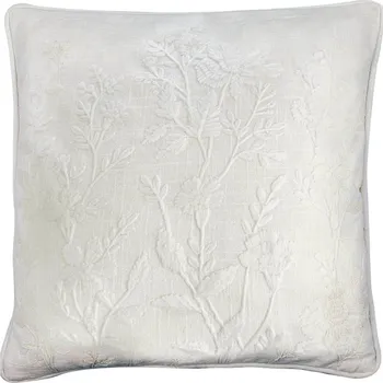 Povlak na polštářek GREEN GATE Vyšívaný povlak na polštář Laurel White 40 × 40 cm