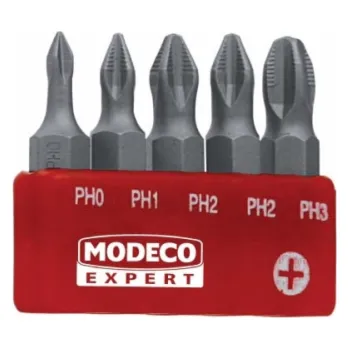 Bit Modeco Sada hrotů 25mm PH0-PH3 5 ks. - MN-15-511