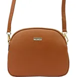 Kožená crossbody kabelka MiaMore 01-064 koňaková