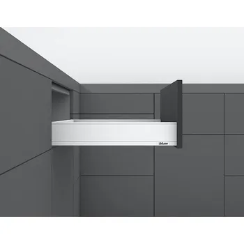 Nábytkové kování BLUM Legrabox pure bílý - sada M 600 / 70 kg bez čelního kování