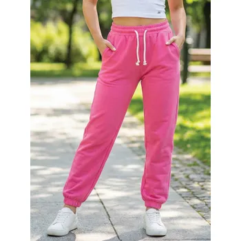 Dámské oblečení Dámské klasické tepláky VSB PATTY v růžové barvě, VELIKOST 2XL/3XL