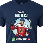 Tričko Volá Hokej - velikost 146, Barva Tmavě modrá