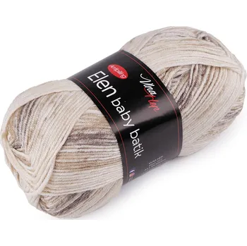 Galanterie Pletací příze Elen baby batik 100 g