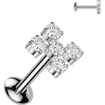 Piercing Šperky4U Piercing do brady - labreta TITAN - TIT1623-1208