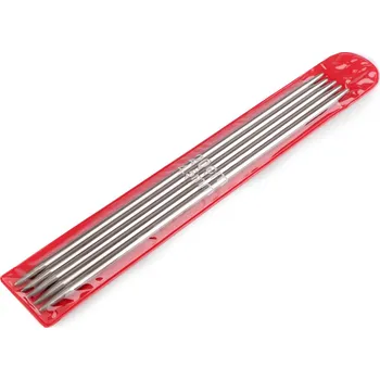 Nástroj na niť a příze Ponožkové jehlice nerezové č. 2; 2,5; 3; 3,5; 4; 4,5; 5, střední, 6 (4,5 mm) nikl