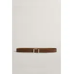 OPASEK GANT LOGO LEATHER BELT WEATHERED BROWN