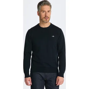 Pánské oblečení SVETR GANT CLASSIC COTTON C-NECK EVENING BLUE