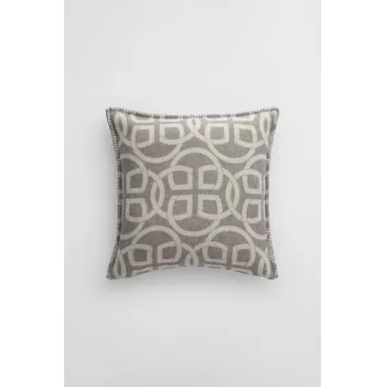 Polštář DEKORAČNÍ POVLAK NA POLŠTÁŘ GANT MONOGRAM WOOL CUSHION 50x50 LIGHT GREY