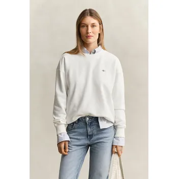 Dámská mikina MIKINA GANT SHIELD C-NECK SWEAT EGGSHELL