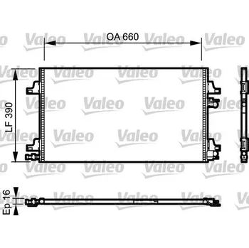 Výparník klimatizace Kondenzátor, klimatizace VALEO 814006