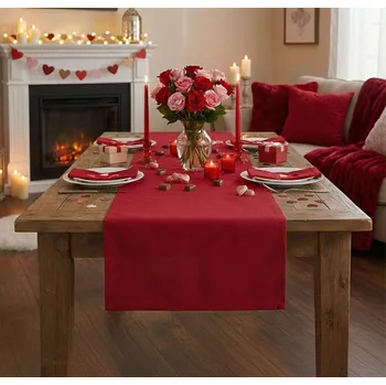 ubrus Ubrus celoroční, Dorka s krajkou, červený