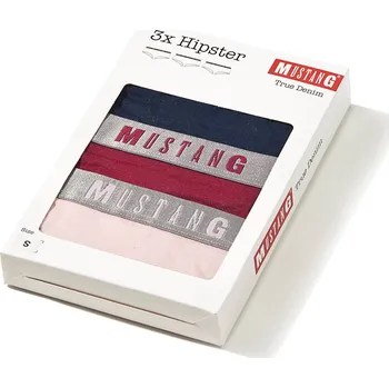 Kalhotky MUSTANG Sada kalhotek Tara - modrá, růžová a červená XS 6178_1153.570