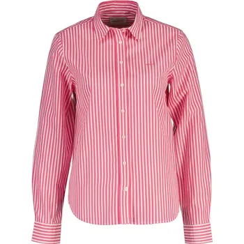Dámská košile KOŠILE GANT REG CLASSIC POPLIN STRIPED SHIRT BRIGHT FUSCHIA