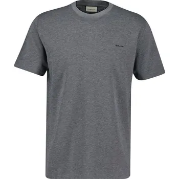 Pánské tričko TRIČKO GANT 2 TONE PIQUE SS TSHIRT BLACK