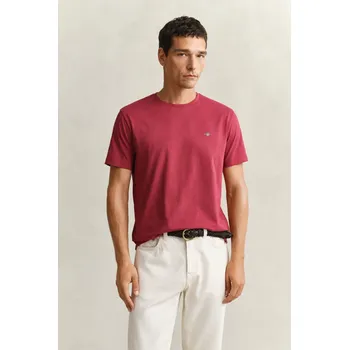 TRIČKO GANT REG SHIELD SS T-SHIRT MUTED RED