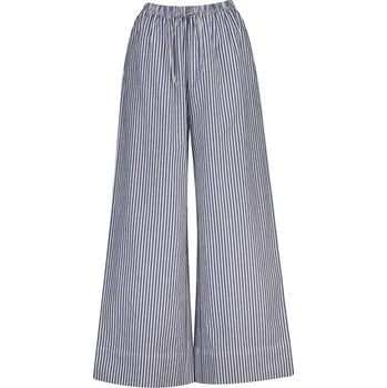 Dámské kalhoty KALHOTY GANT STRIPE POPLIN PULL ON PANTS RICH NAVY