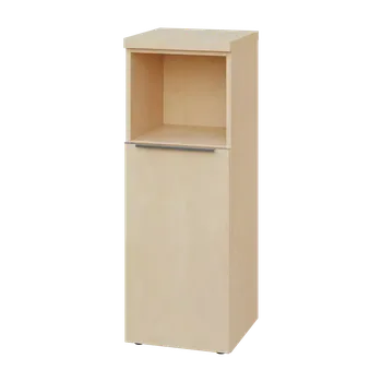 Šatní skříň SIN 3 - 4DN kancelářská skříň, 1-dveřová/nika, levá, 1120x400x400, bříza světlá