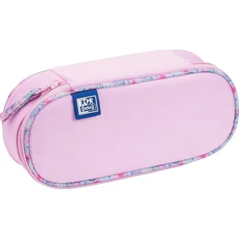 Penál Herlitz Pouzdro Etue Oxford Flowers, růžové