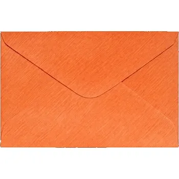 Obálka Obálka C6 11,2x15,8 cm metalická s ražbou, oranžová<br />