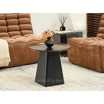 Konferenční stolek Designový konferenční stolek HAPR - bronzové sklo / černý