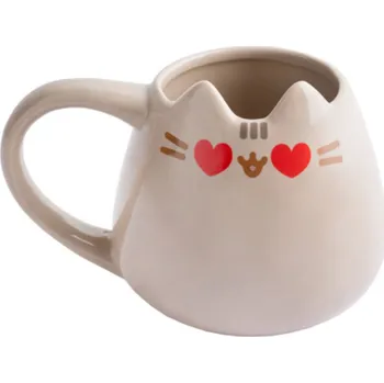 Keramický 3D hrnek Pusheen: Zamilovaná kočka (objem 380 ml)