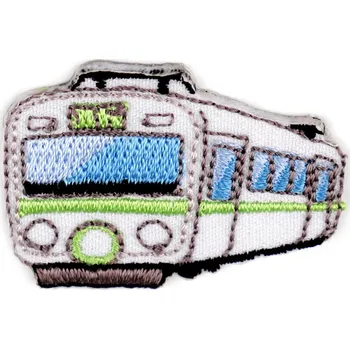 Nažehlovačka dopravní prostředky, malé, 1 bílá vlak