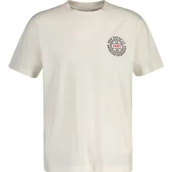 Pánské tričko TRIČKO GANT GRAPHIC SS TSHIRT CREAM