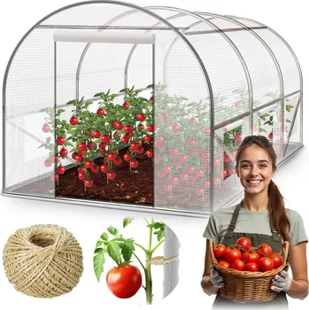 Fóliovník Zahradní tunel 2 x 3,5 m (7m2) bílý Plonos