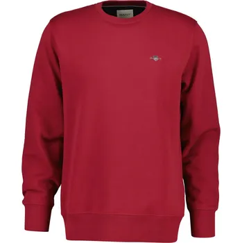 Pánská mikina MIKINA GANT REG SHIELD C-NECK SWEAT MUTED RED