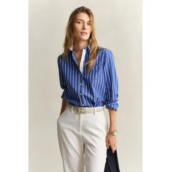 KOŠILE GANT REG CLASSIC POPLIN STRIPE SHIRT ROYAL BLUE