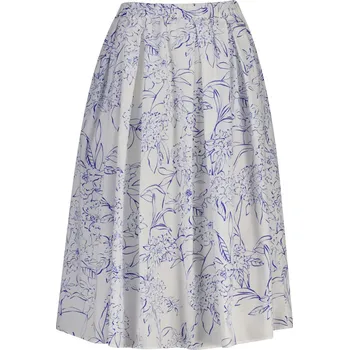 Dámská sukně SUKNĚ GANT FLORAL PRINT PULL ON SKIRT WHITE