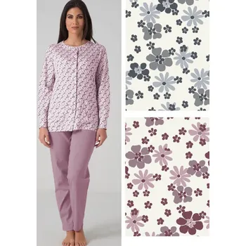 Pánské pyžamo Dámské pyžamo KarelPiu KF5025 Sv. šedá M