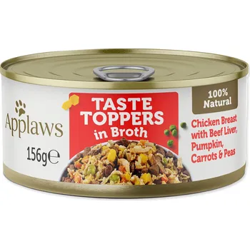 Konzerva Applaws Dog kuře, hovězí a játra se zeleninou 156g-KARTON