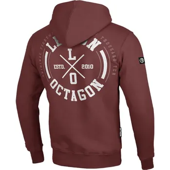 Pánská mikina Octagon Pánská mikina s kapucí LO burgund velikost: L