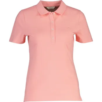 Dámská košile POLOKOŠILE GANT SLIM SHIELD SS PIQUE POLO LILLY PINK