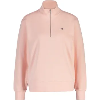 Dámská mikina MIKINA GANT SHIELD HALF-ZIP APRICOT PINK