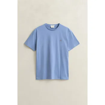 Pánské tričko TRIČKO GANT REG SHIELD SS T-SHIRT FADED DENIM