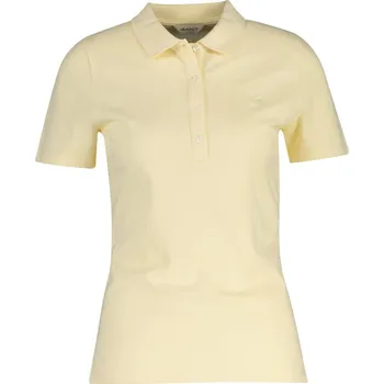 Dámská košile POLOKOŠILE GANT SLIM SHIELD SS PIQUE POLO VANILLA YELLOW