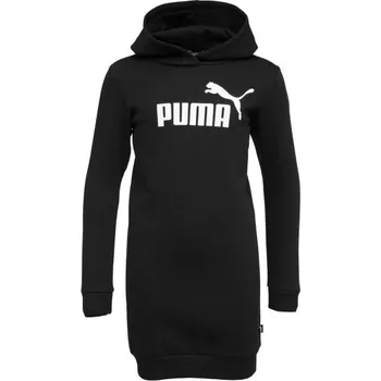 Dívčí oblečení Dívčí šaty Puma ESSENTIALS DRESS 140 Černá, Bílá