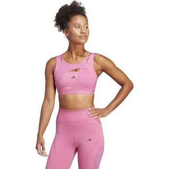 Dámské spodní prádlo Dámská podprsenka adidas POWERIMPACT XLAC Růžová, Černá
