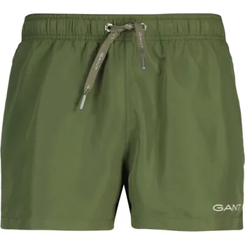 Pánské plavky PLAVKY GANT QUICK DRY LOGO SWIM SHORTS DRY HERB GREEN