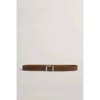 Opasek OPASEK GANT LOGO LEATHER BELT WEATHERED BROWN