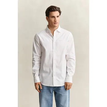 Pánská košile KOŠILE GANT REG PINPOINT OXFORD SHIRT WHITE