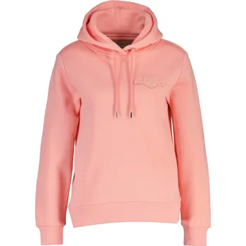 Dámská mikina MIKINA GANT REG TONAL SHIELD HOODIE LILLY PINK