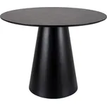 Kulatý jídelní stůl ANGEL 100x100 cm, šedý mramorový dekor